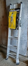 ABRU Aluminium 3 Way, Combination Ladder Very Good Condition-COLLECTION ONLY!