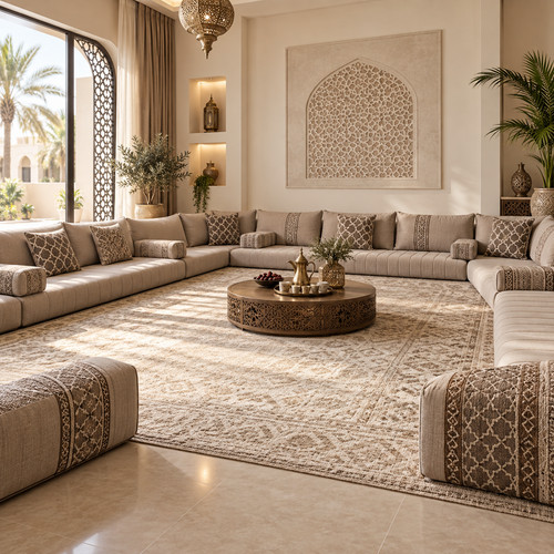 Arabic majlis shape sofa - arabic,
