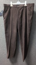 Blue Harbour Luxury Italian Moleskin Trousers Brown UK 44R RRP £45 LN057 BB 01