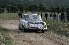 Skoda 110 ERC Rally Car 1971 Racing Old Photo 1
