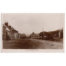YETHOLM Village from the East, Roxburghshire RP Postcard Unused