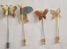 Vintage Enamel Butterfly Stick