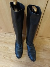 Kurt Geiger "Valencia" Leather Knee High Boots  Size 41 With Box 