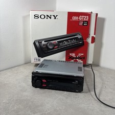 Sony Cdx-Gt23  Aftermarket Car Radio Head Unit Cd Player With MP3 Aux In Socket