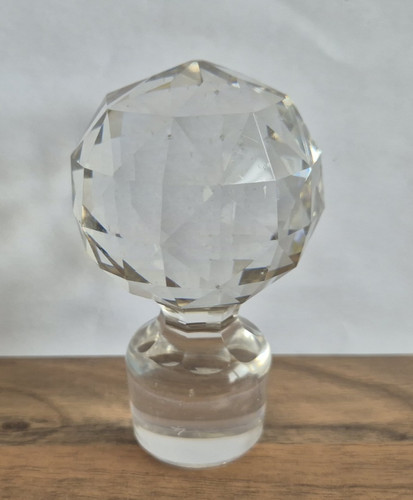 Antique hand blown cut glass - blown,