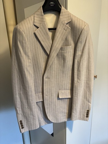 Next light linen pinstripe - linen,