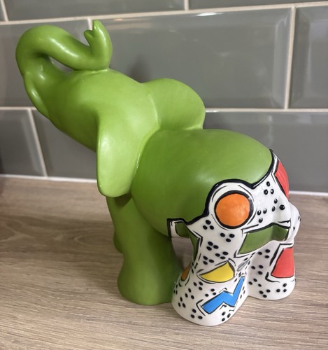 Elephant green pottery - green,