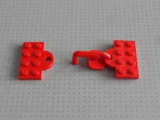Lego Train - Red Coupling - Hook & Closed Loop - 2 x 4 Stud (737 737bc01)