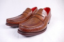 Jeffery-West Italian MAINLINE 'THE SCOTCH' Camel Calf Moccasin Loafer  RRP £395