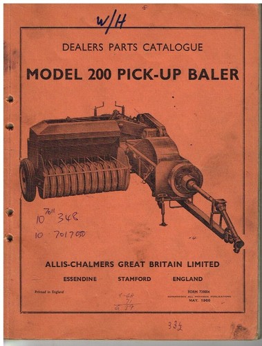 Allis chalmers model 200 - chalmers,