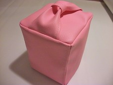 Pink Faux Leather Door Stop
