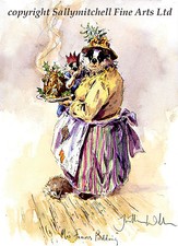 Funny wildlife Badger Christmas cards pack of 10 by Jonathan Walker C339x