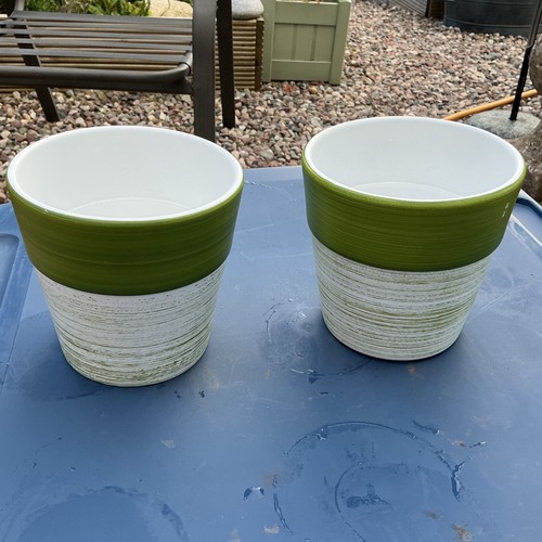 Two matching large green - , and