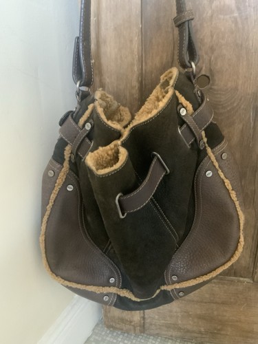 Ugg brown suede sheepskin - brown,