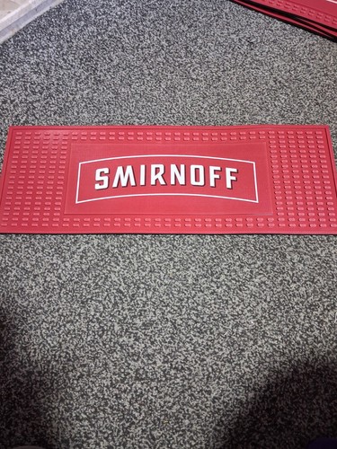 New rubber smirnoff bar mat - new,