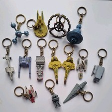 Vintage Star Trek Key Ring Chains x 14 Ships Enterprise