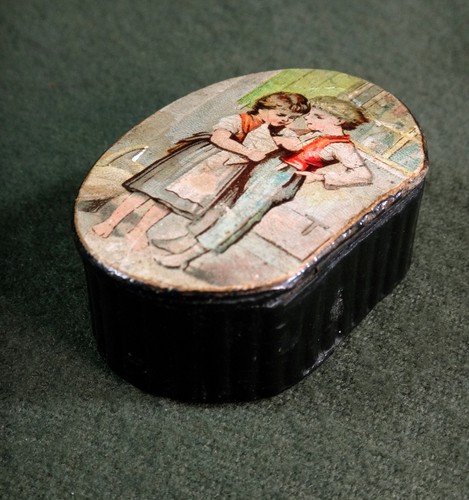 Antique oval victorian - antique, laquer