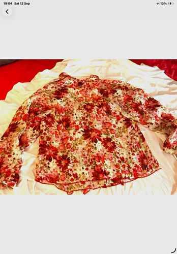 Sainsburys floral sheer - floral,