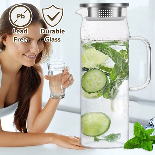 Glass pitcher water - water, jug