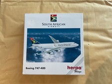 Herpa  511162 scale 1:500 model aircraft South African Airways Boeing 747 400