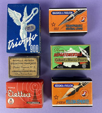 6 Vintage Empty Pen Nib Boxes