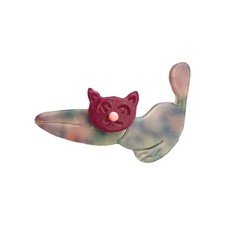  Lea Stein Genuine Cat Brooch