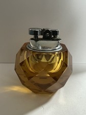Vintage Amber Cut Crystal