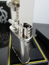 Dunhill Sports Turbo Lighter Palladium Plated Brushed Steel Body - Boxed