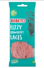 Bebeto Fizzy Strawberry Laces