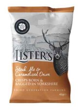 Lister's Crisps Steak & Ale &
