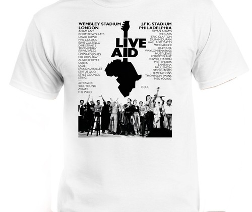 Vintage live aid - aid, t-shirt