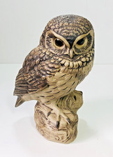 Poole Pottery, Vintage Stoneware 7" Owl Figurine