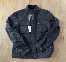 Belstaff Men's Waxed Cotton Racemaster Jacket In Dark Navy, UK 42, IT 52 (L/XL)