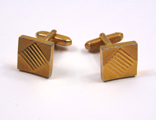 Vintage square gold tone - square,