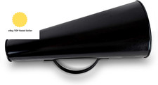 Old Fashioned Director Large Metal Megaphone Loud Hailer | Movie Prop | Film Pr