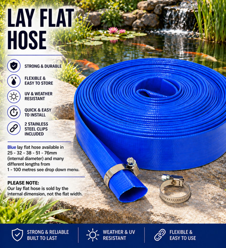 Blue pvc layflat hose pipe - layflat,