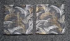 Dunelm Palm Charcoal Cushion