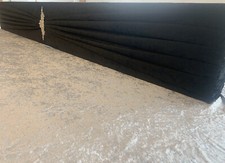 Black Crushed Velvet Padded