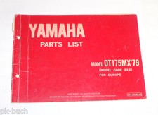 Spare parts list/spare parts list Yamaha DT 125 E/DT125E '79 status 09/1978