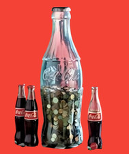 Giant Coca Cola Money Bottle 2 Ft Plastic Bottle Saving Coin Bank UK Bestseller