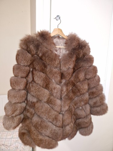 Women real fur coat