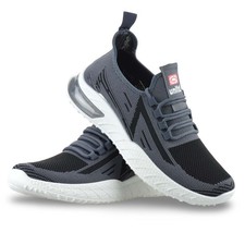 Mens Running Walking Trainers Lace Up Air Memory Foam Sports Work Gym Shoes Size