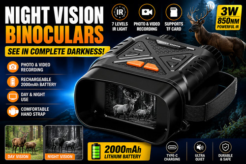 Night vision binoculars 1080p - night,