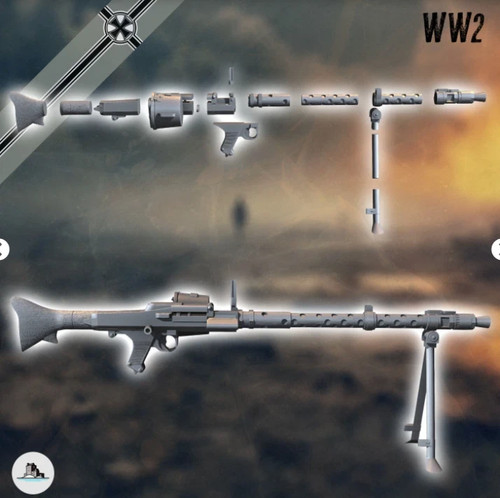German mg3 machine gun rifle - german,