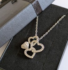 Swarovski crystal heart necklace.