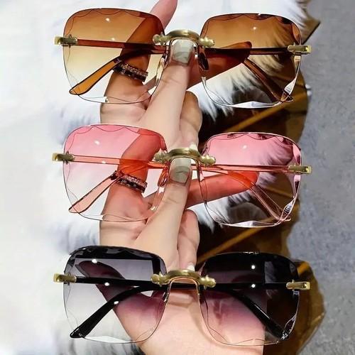 3pcs rimless square - rimless,
