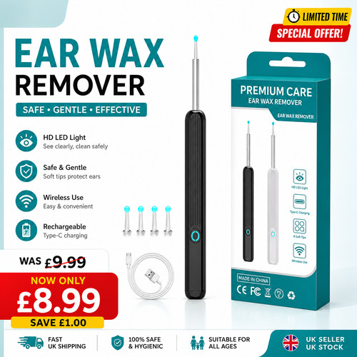 Visual ear wax cleaner camera - visual,
