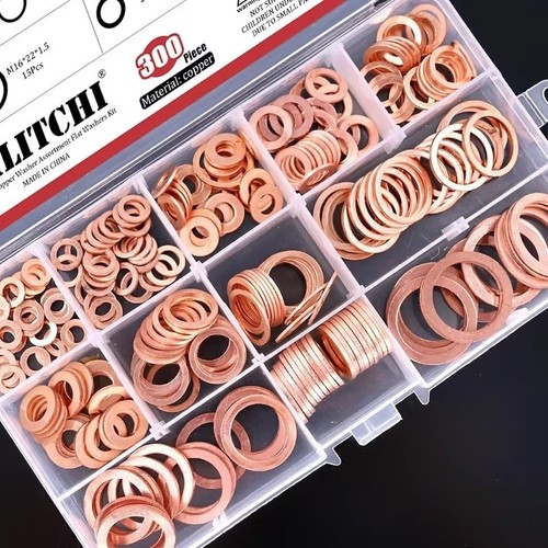 Copper washer sump - sump, oil