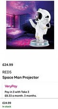 Red5 Spacemen Projector Light for Kids with Remote Control
