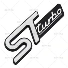 ST Turbo Logo Car body Badge Emblem Decals Sticker For Ford Focus Track (medium)